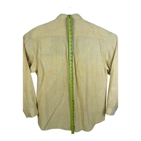 Tommy Bahama Button Up 100% Linen Shirt Mens Large Casual Island Soft - Picture 9 of 14